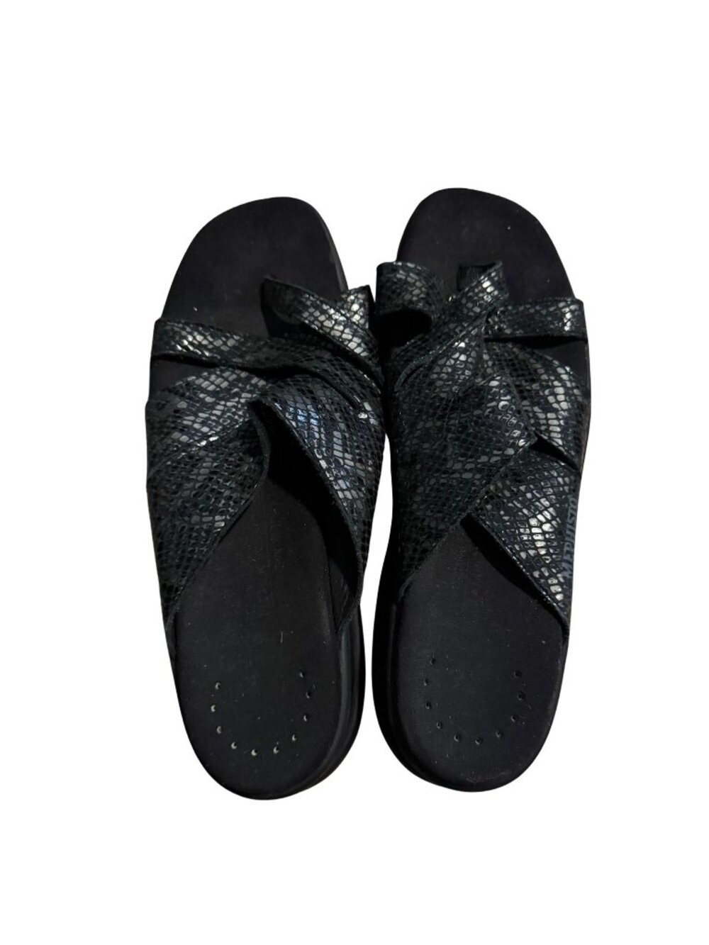 Mephisto Zyrilla Pattie Slide Sandals Women’s US 10 / EU 41 | Black Python Snake